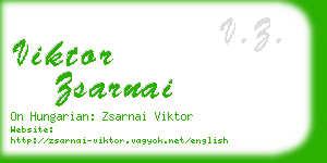 viktor zsarnai business card